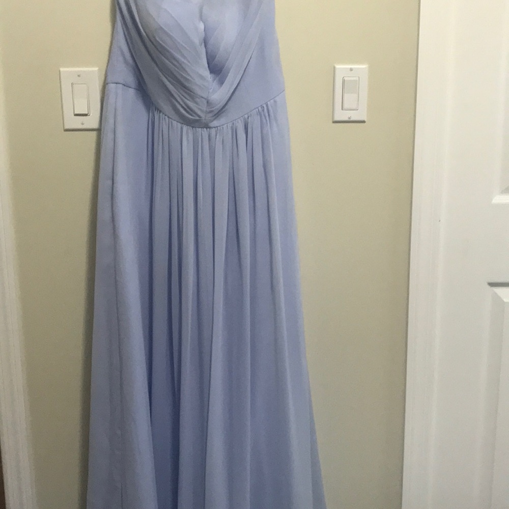 Cloudy blue bridesmaid dress from weddington way